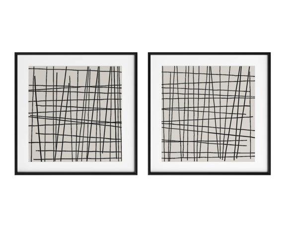 Crosshatch (Set Of 2)