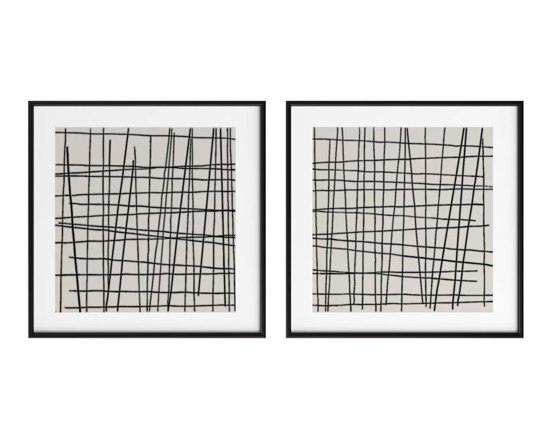 Crosshatch (Set Of 2)