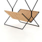 Monarch Magazine Rack - Distressed Black
