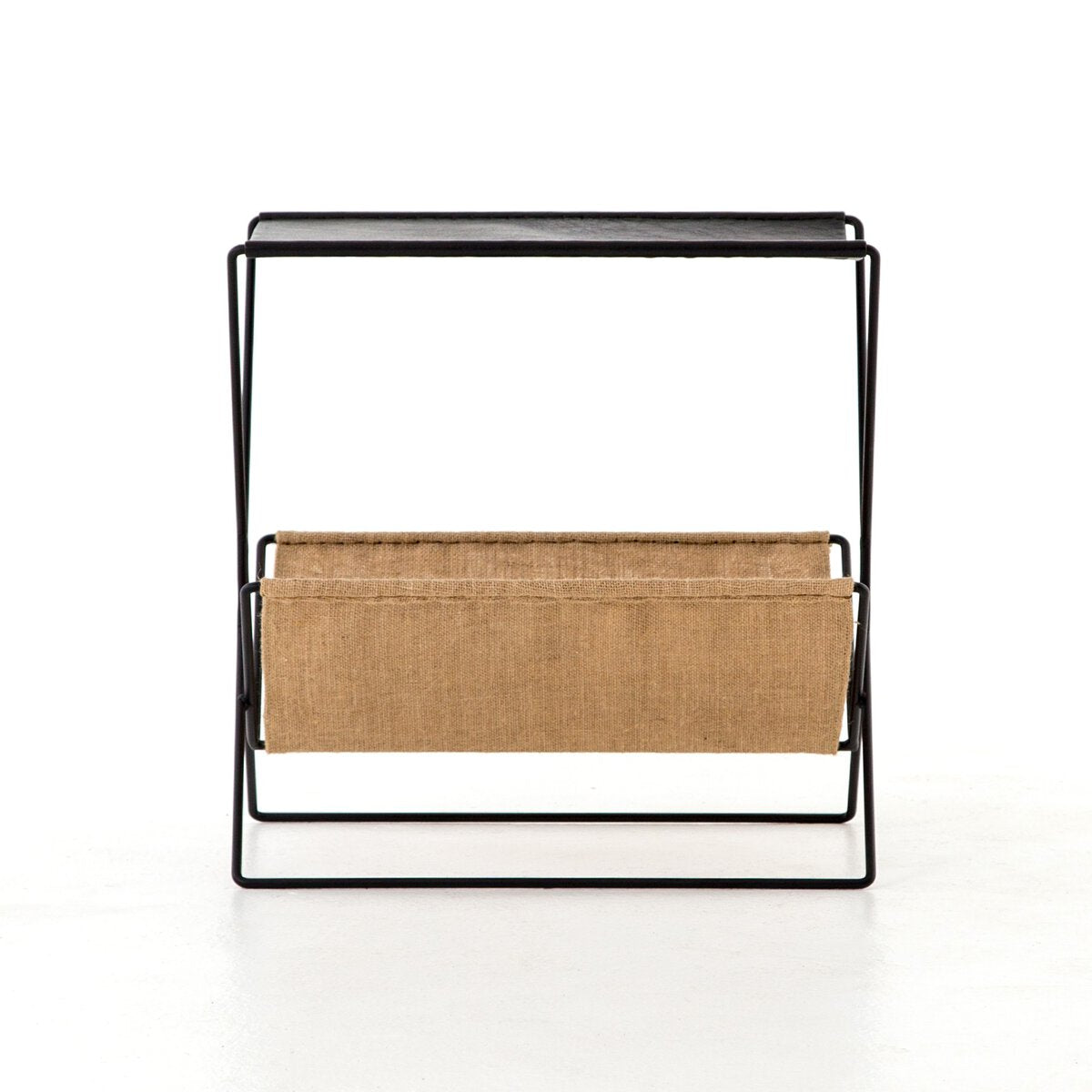 Monarch Magazine Rack - Distressed Black