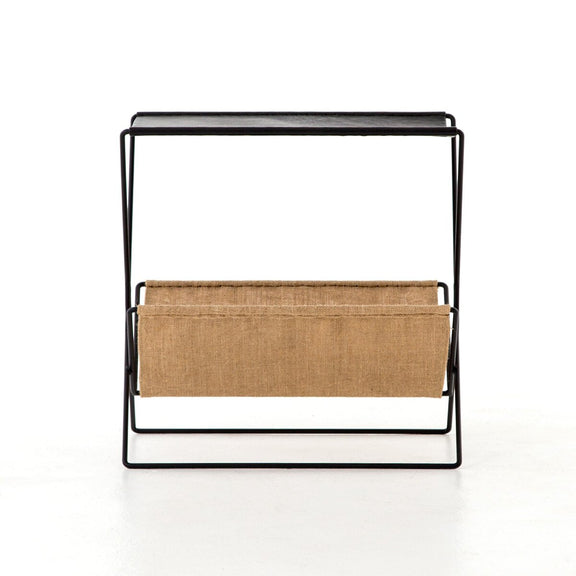 Monarch Magazine Rack - Distressed Black