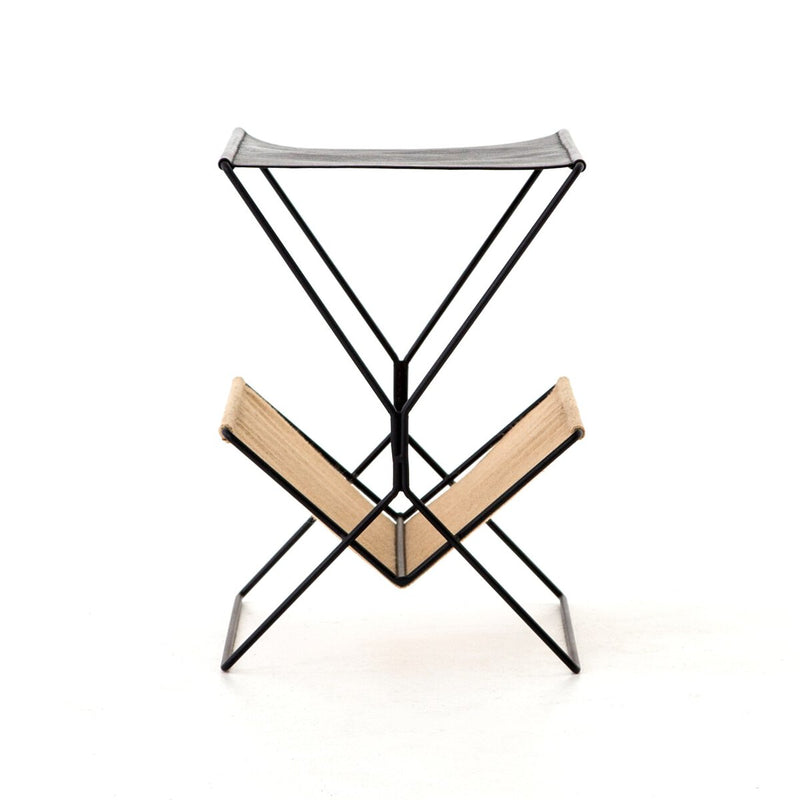 Monarch Magazine Rack - Distressed Black