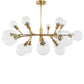 Pellman Chandelier - Matte Brass