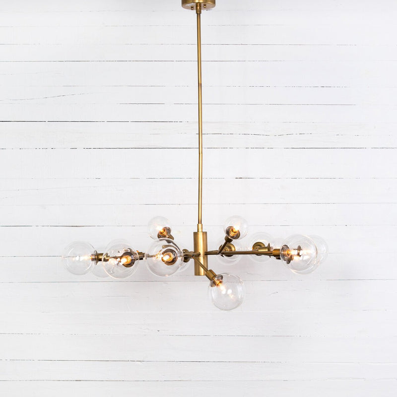 Pellman Chandelier - Matte Brass