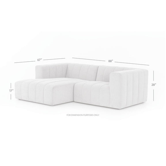 Langham Channeled 2-Piece Sectional - Napa Sandstone