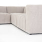Langham Channeled 6-Piece Chaise Sectional - Napa Sandstone