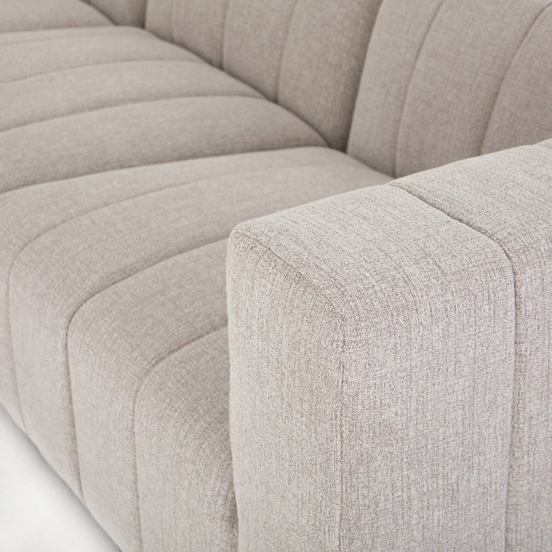Langham Channeled 6-Piece Chaise Sectional - Napa Sandstone