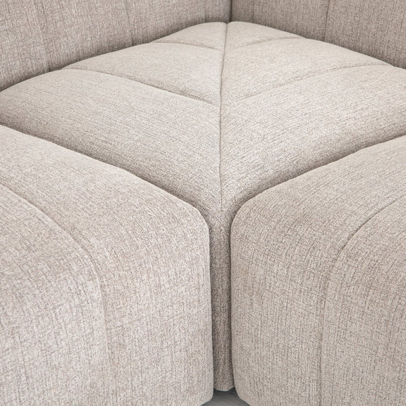 Langham Channeled 5-Piece Sectional - Napa Sandstone