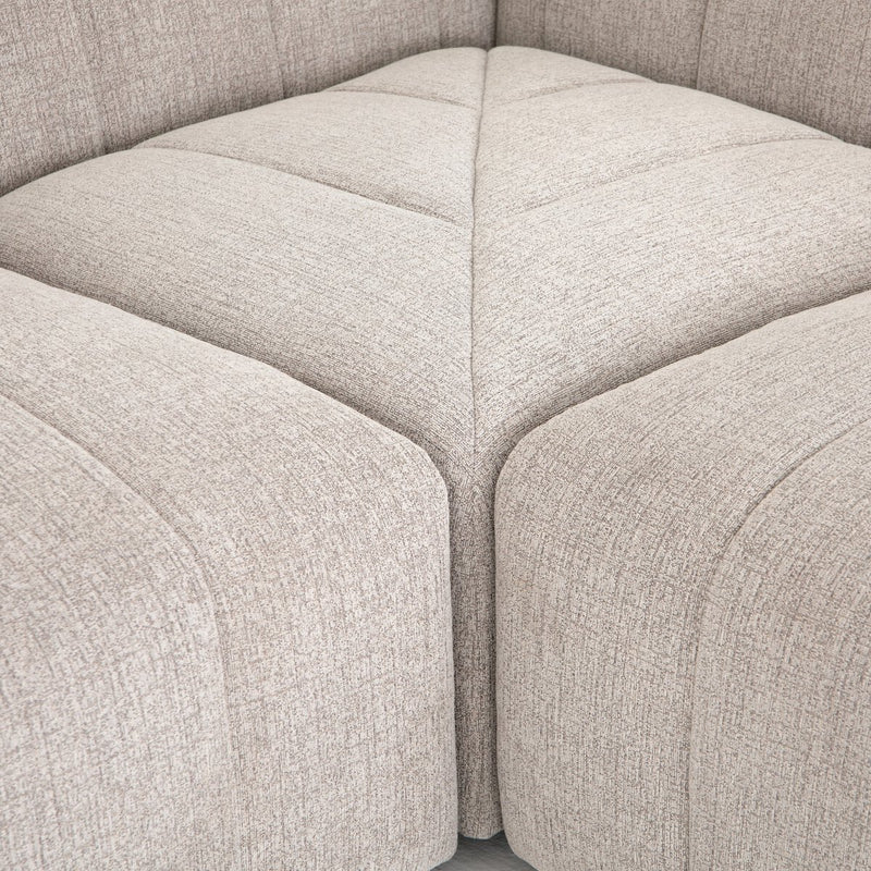 Langham Channeled 5-Piece Sectional - Napa Sandstone