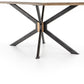 Spider Dining Table - Bright Brass Clad