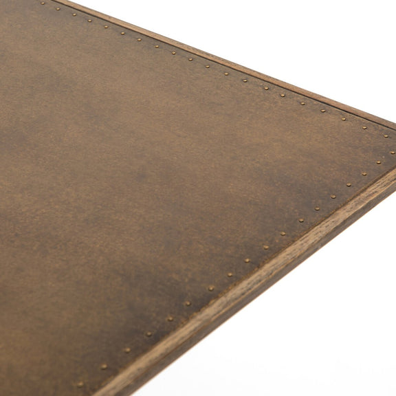 Spider Dining Table - Bright Brass Clad