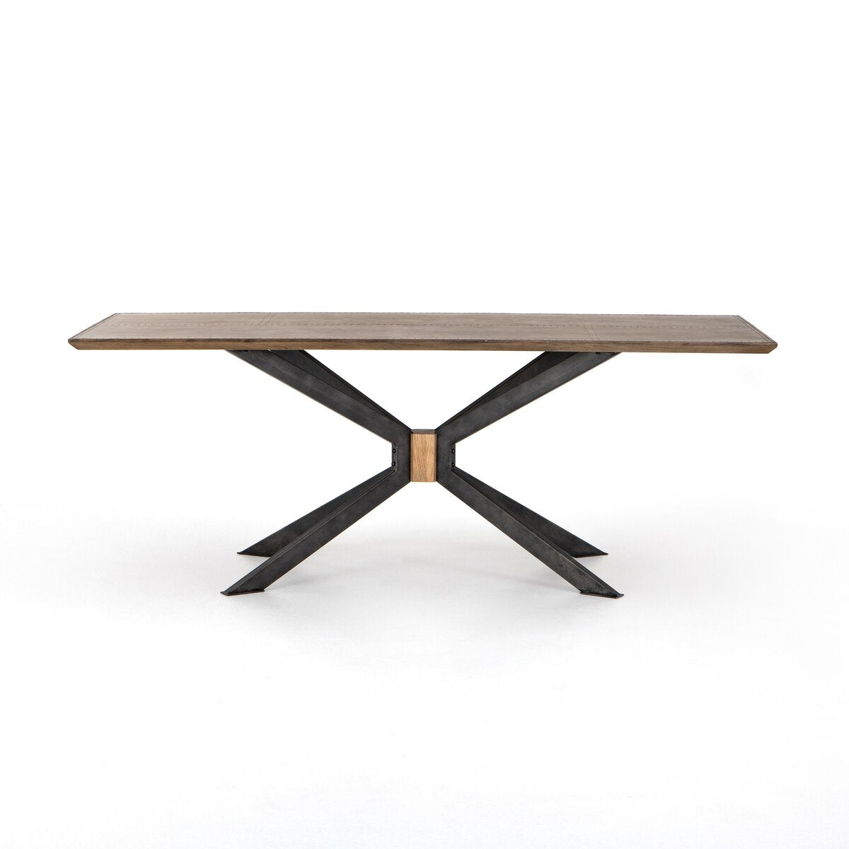 Spider Dining Table - Bright Brass Clad