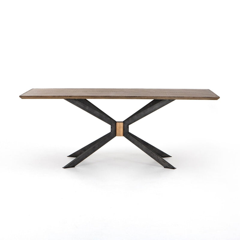 Spider Dining Table - Bright Brass Clad