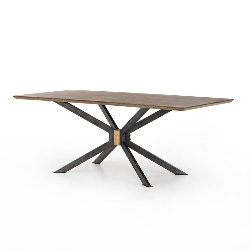 Spider Dining Table - Bright Brass Clad