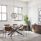 Spider Dining Table - Bright Brass Clad