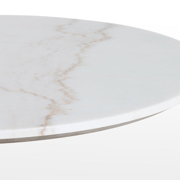 Powell Dining Table - White Marble