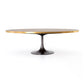 Evans Oval Dining Table - Reclaimed Burnt Oak