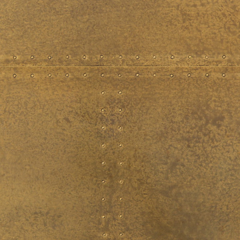 Powell Dining Table - Bright Brass Clad