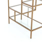 Helena Brass Bookcase - Worn Brass