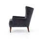 Clermont Chair - Charcoal Worn Velvet
