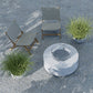 Round Fire Table Glass Surround