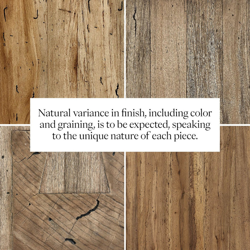 Abaso Accent Bench - Rustic Wormwood Oak