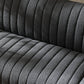 Augustine Dining Banquette, L-Shape - Fiqa Boucle Charcoal