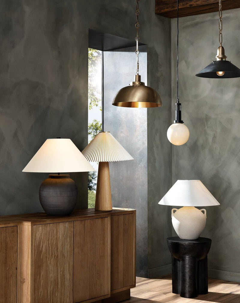 Mays Table Lamp - Light Sand Porcelain