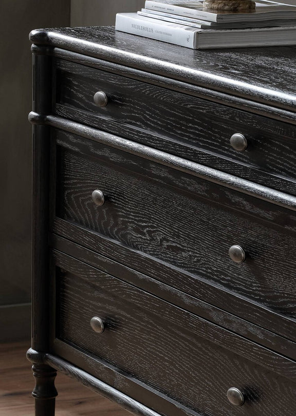 Toulouse Chest - Distressed Black