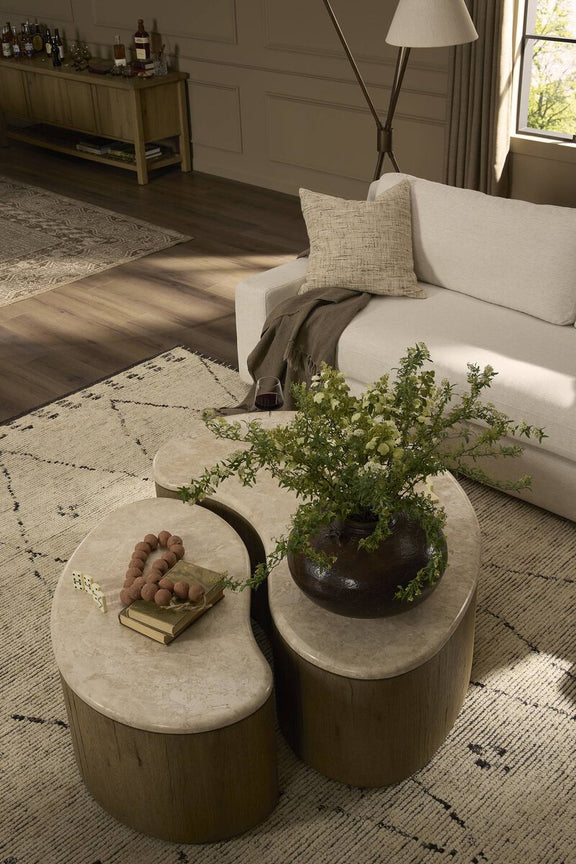 Ingrid Coffee Table - Cappuccino Marble