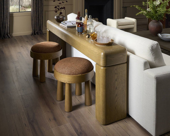 Eva Console Table - Drifted Oak Veneer