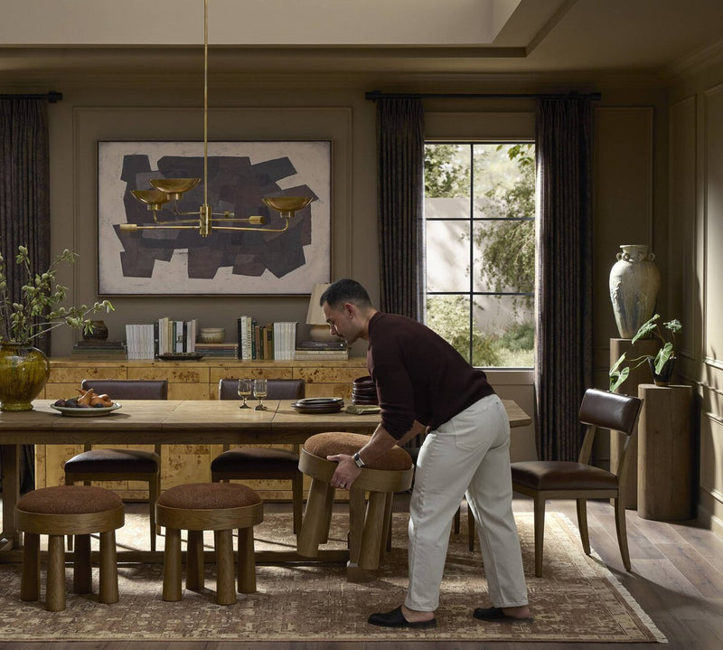 Cicero Extension Dining Table - Drifted Oak Veneer