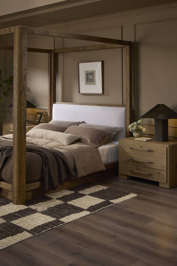 Eden Nightstand - Aged Smoked Oak Veneer