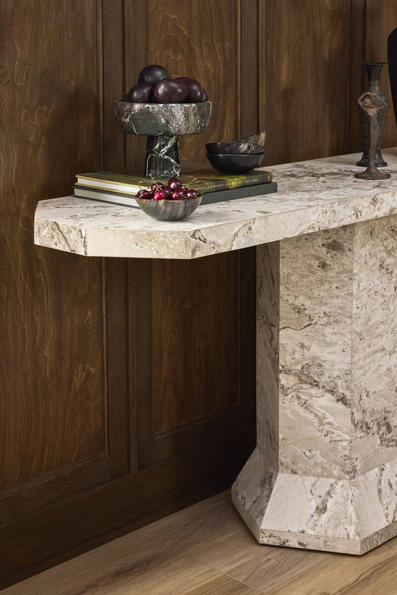 Argos Console Table - Sand Marble