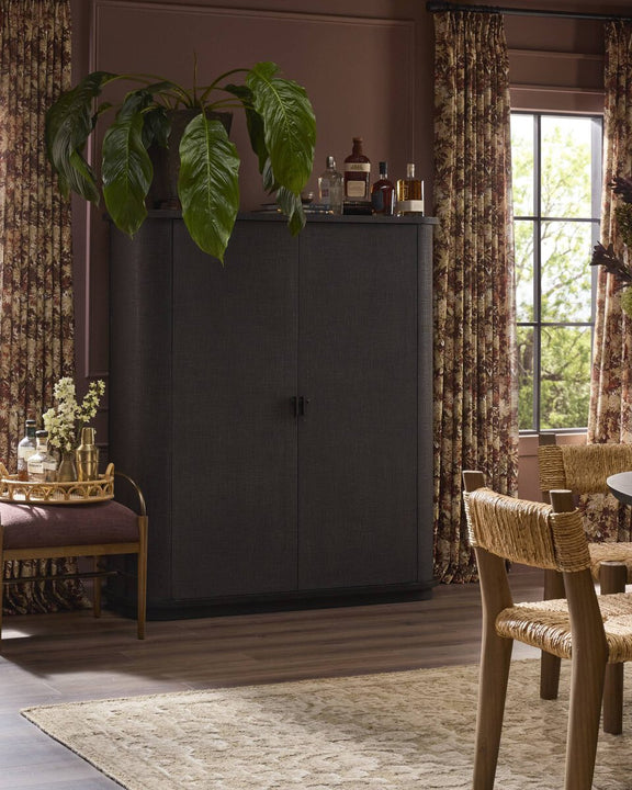Berlin Cabinet - Black Linen