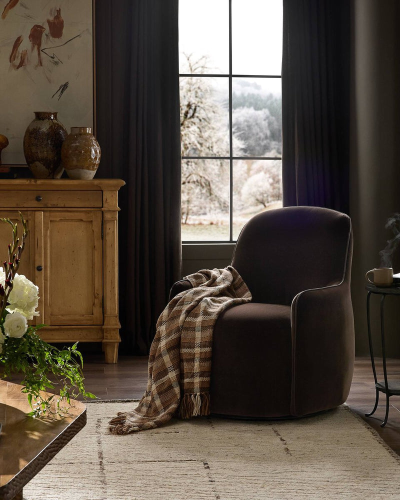 Berkley Swivel Chair - Surrey Cocoa