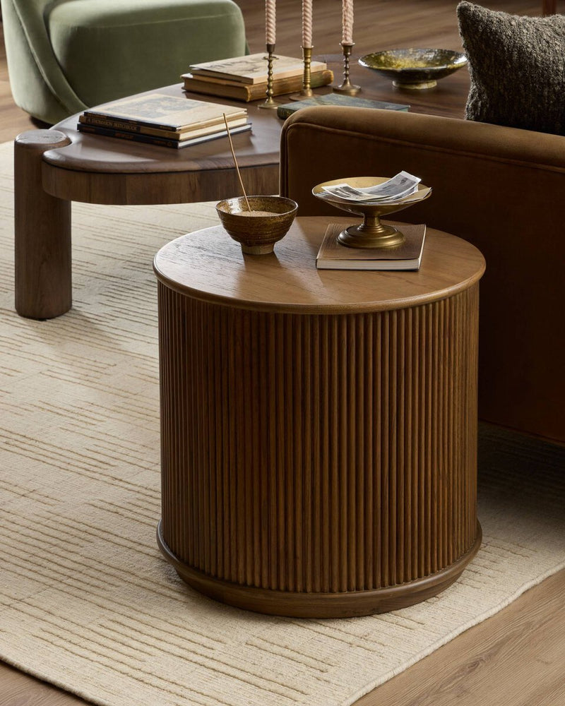 Ona End Table - Amber Mindi Veneer
