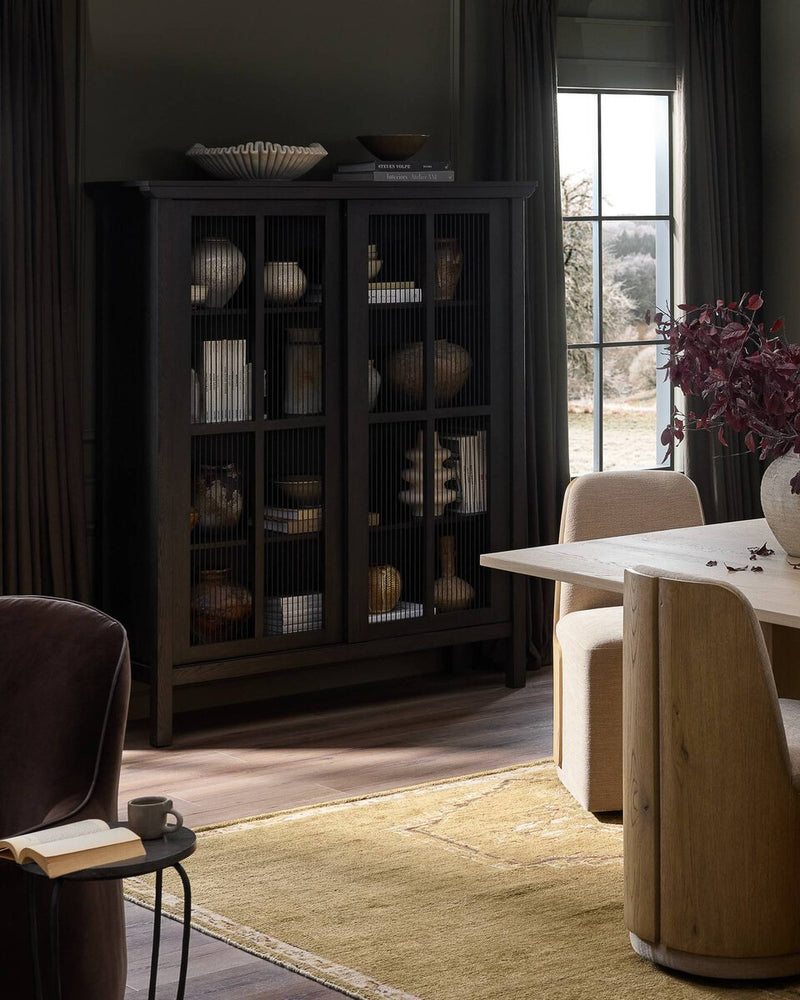 Tuscola Cabinet - Smoked Black Veneer