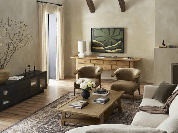 Millbrook Console Table - Natural Light Oak Veneer