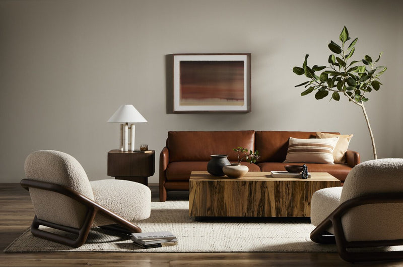 Abstract Ombre 19 by Roseanne Kenny - Rustic Walnut