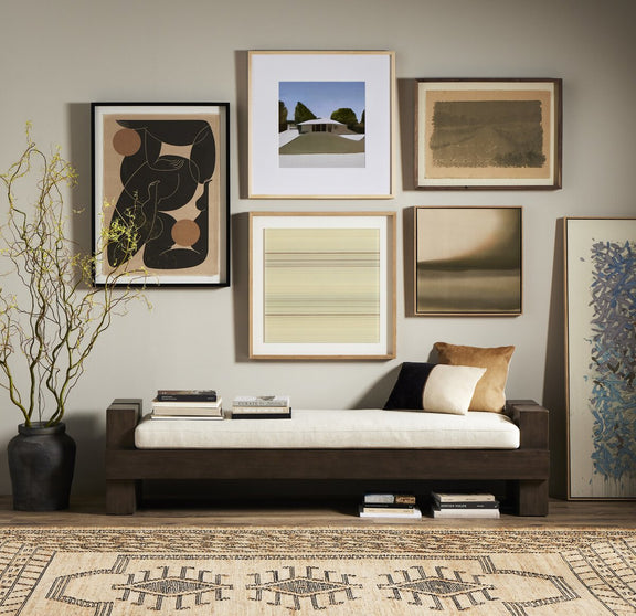 Daughters Of The Water VIII by Aileen Fitzgerald - Rustic Walnut