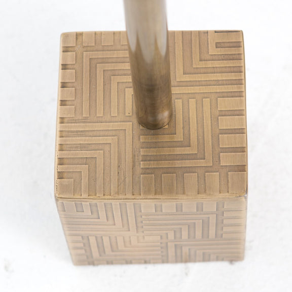 Sirius Adjustable Accent Table - White Marble
