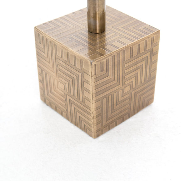 Sirius Adjustable Accent Table - White Marble