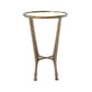 Creighton End Table - Aged Brass