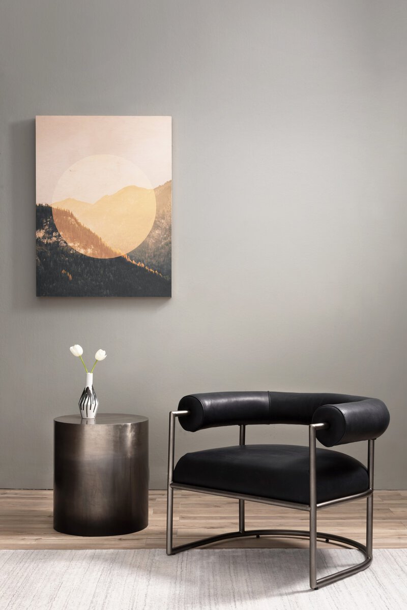 Cameron End Table - Ombre Pewter