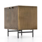 Sunburst Cabinet Nightstand - Aged Brass Pc