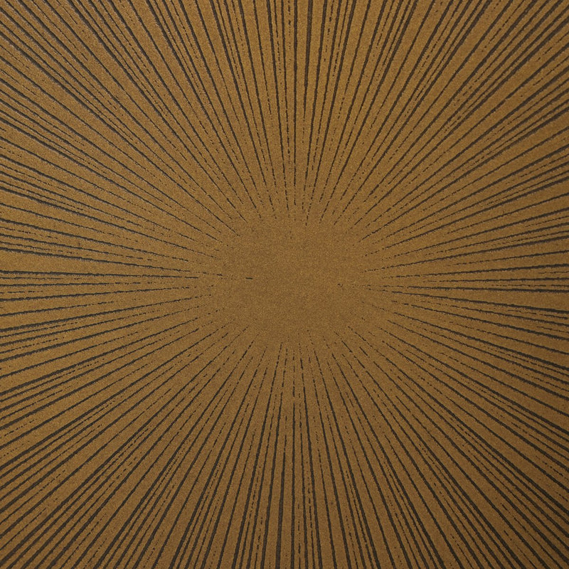 Sunburst Cabinet Nightstand - Aged Brass Pc