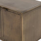 Sunburst Cabinet Nightstand - Aged Brass Pc