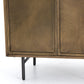 Sunburst Cabinet Nightstand - Aged Brass Pc