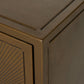 Sunburst Cabinet Nightstand - Aged Brass Pc